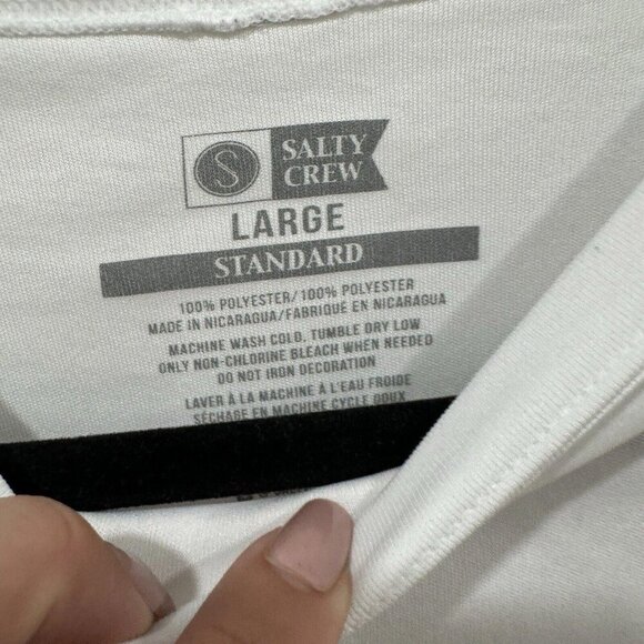 Men’s L-Shirt Salty Crew Surface Rashguard (bundle Of 2) Blue White - Picture 6 of 12